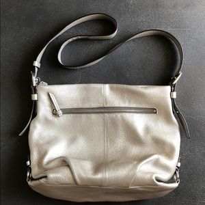 Coach silver shoulder purse